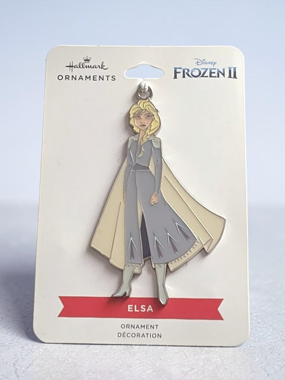 Hallmark Disney Frozen II Elsa Flat Metal Ornament - NWT